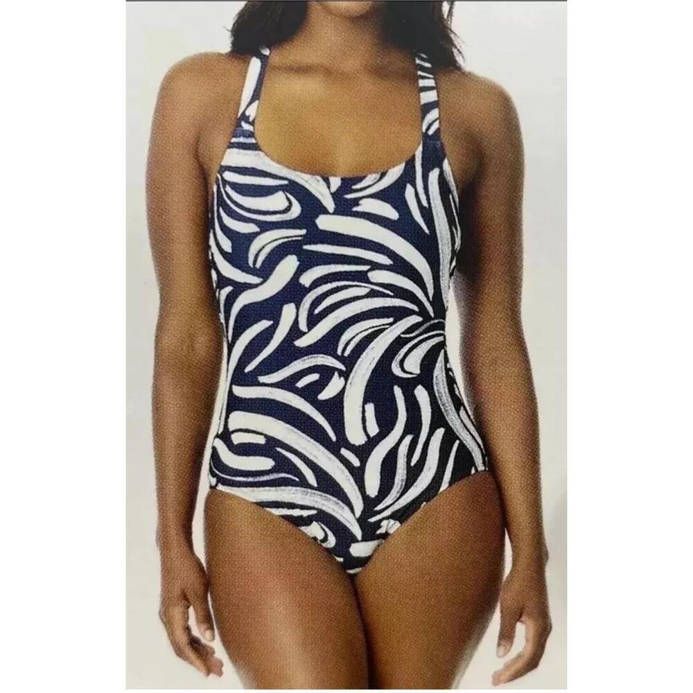 Hurley Women's One-Piece Swimsuit, Blue, Size Small D9